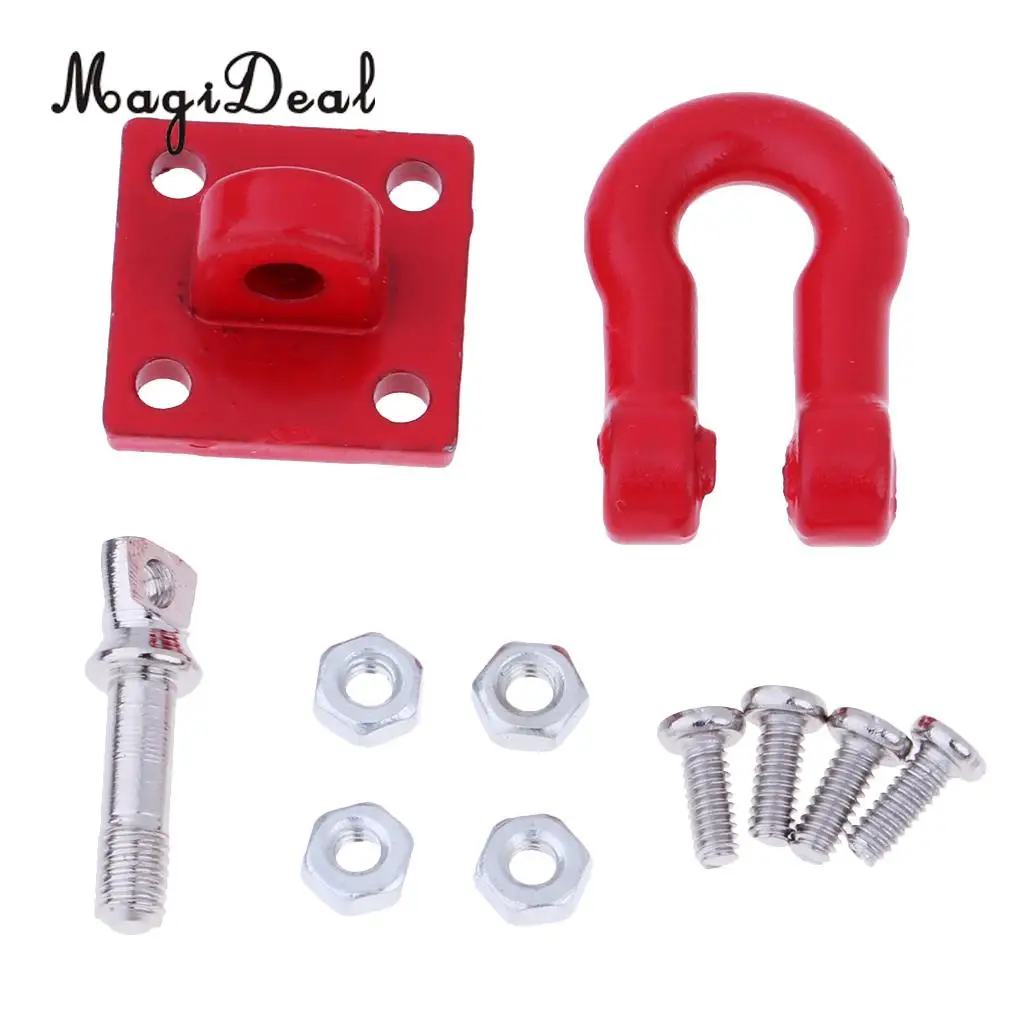 1:16 4WD 6WD RC Rock Crawler Car Tow Hook Metal for WPL JJRC Q60 Vehicle Models Spare Parts