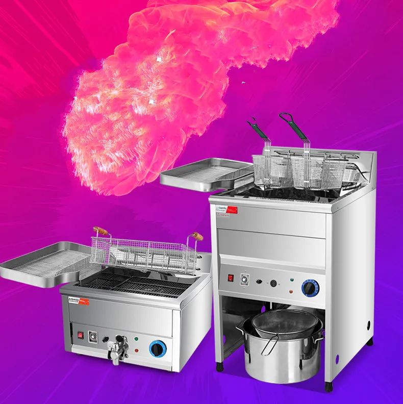 Electric Deep Fryers blast furnace commercial large capacity deep