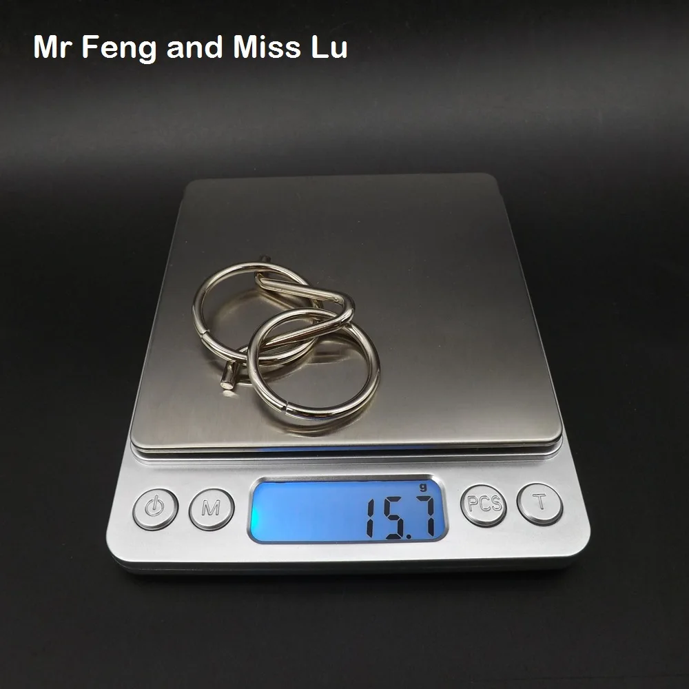Ring and Ring Mini Metal Puzzle Model Solution Brian Teaser Gadget Intelligence Game Toys Kids Gifts 6