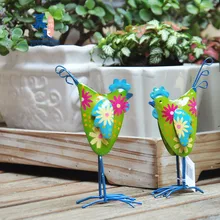 2 шт./компл.) железо курица украшения сада Животные на открытом воздухе