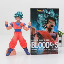Janpanese Dragon Ball Супер кровь S Saiyan Бог SS Сон Гоку ПВХ фигурку Модель игрушки 18 см