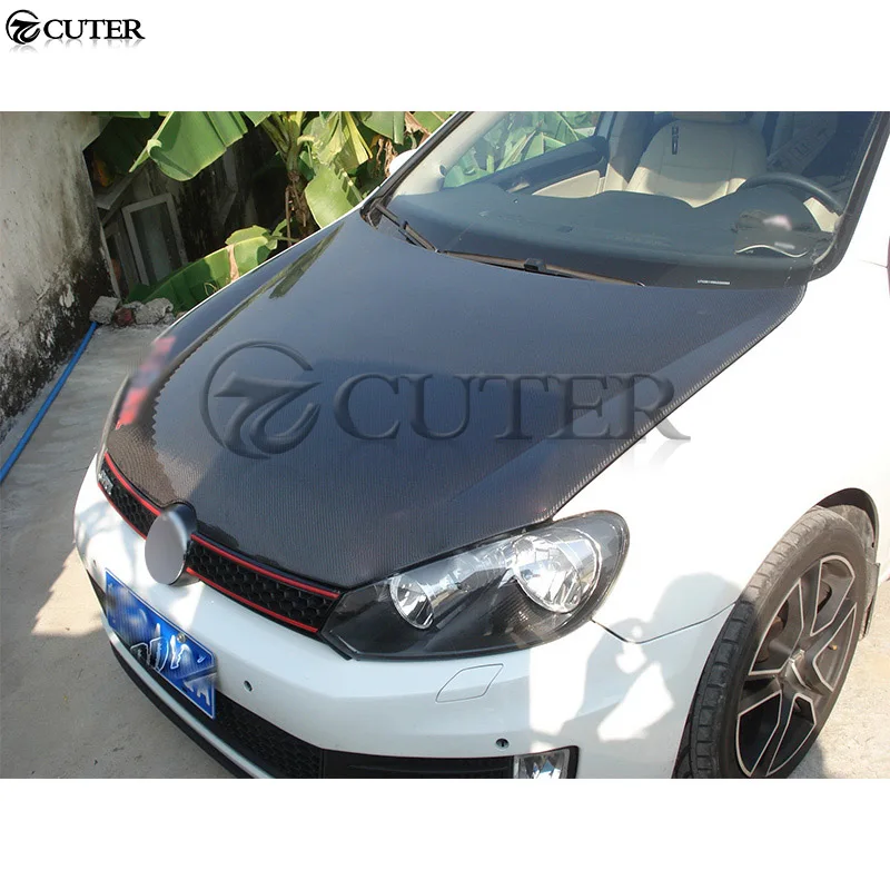 Для Volkswagen Golf 6 оригинальный стиль углеродное волокно капот Golf6 крышка капота