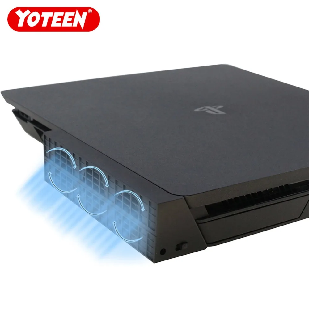

Yoteen for Sony PS4 Slim Cooling Fans Side Mount Cooling Machine USB External 3-Fan Super Turbo Temperature Cooling Fan