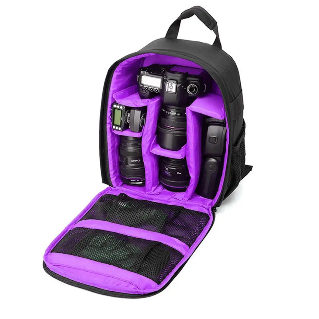Camera Bag Waterproof Shockproof DSLR Zipper Solid Outdoor Other Accessories Square Backpack | Электроника