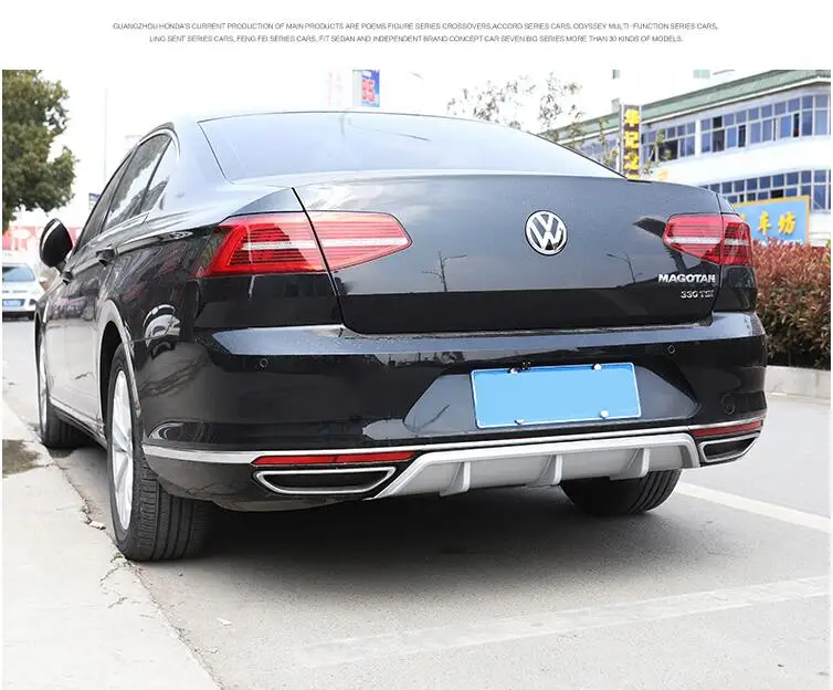 Для Passat B8 задний спойлер- ABS задний бампер диффузор защитные бамперы для B8 обвес бампер задний спойлер