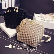 HANSOMFY 2015 Summer New Korean Fashionista Shell Bag Wholesale Casual Shoulder Messenger Glossy Scales Set Bag