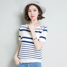 Новинка лета, Женская корейская модная тонкая футболка большого размера