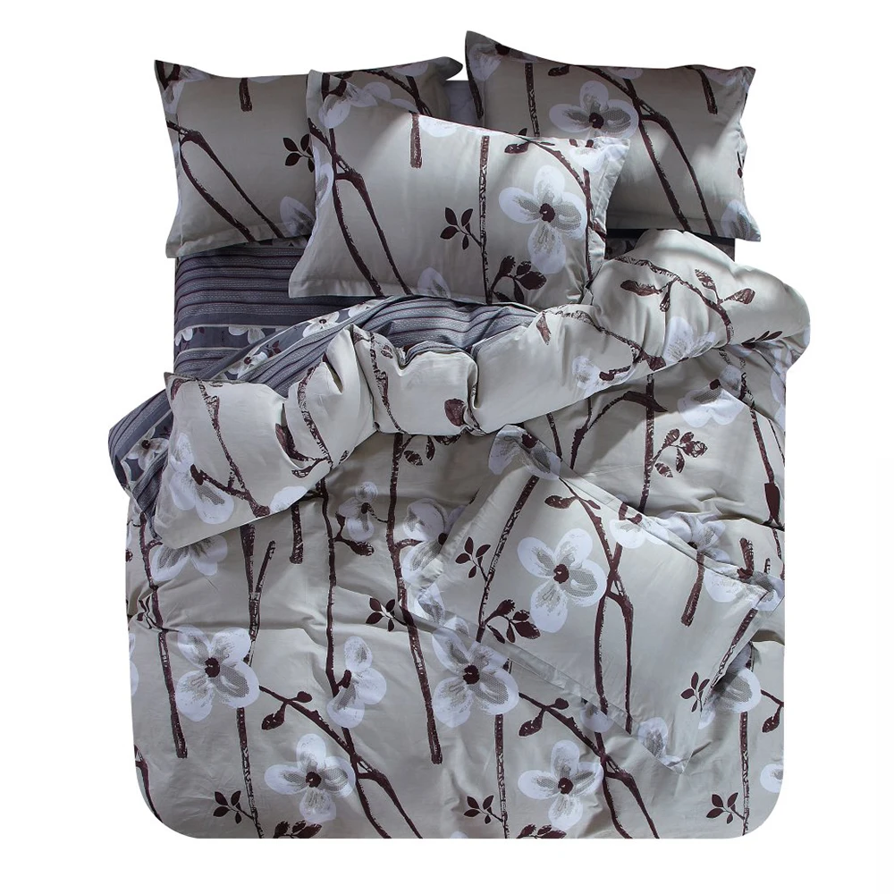 Cotton Fabric Home Textiles Bedding Set Of Four Including Duvet Cover
