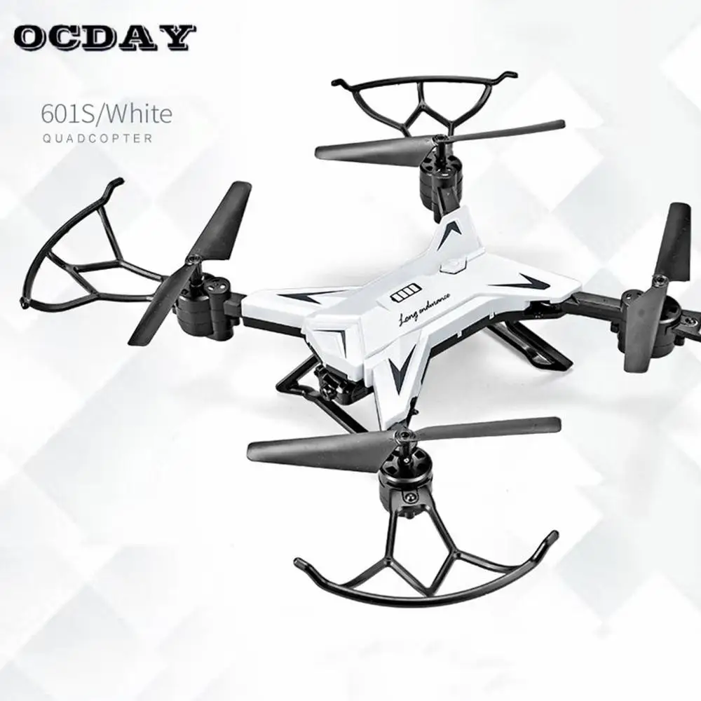 OCDAY KY601S RC пульт дистанционного управления Управление 4 канала Складная рукоятка дрона с дистанционным управлением, Длительное Действие, вертолет Мультикоптер с 1080 P HD Камера летательного аппарата - Цвет: Белый