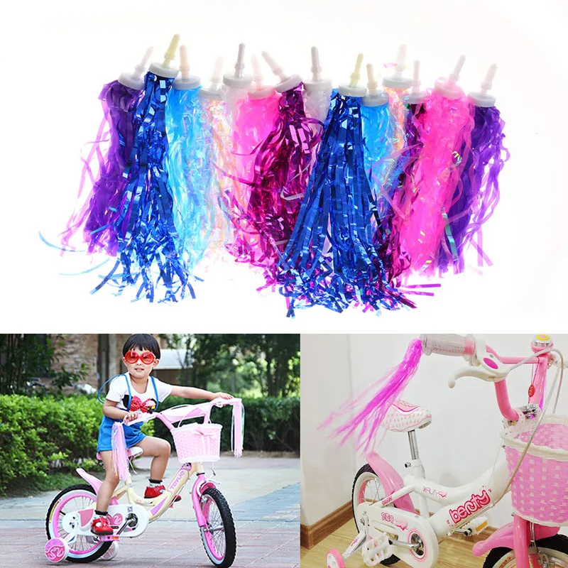 

2pcs Bike Bicycle Cycling Tricycle Kids Girls Boys Handlebar Streamers Tassels
