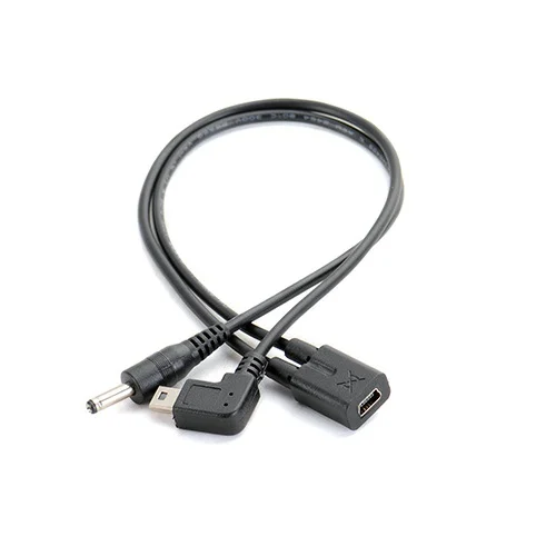 10 шт./лот 30 см mini usb Female к mini5p Male + DC 3 5 мм x 1 35 кабель питания|Компьютерные кабели и