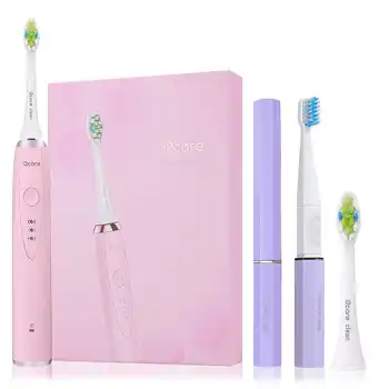 

Electric Toothbrush Set Li-Ion Battery Rechargeable Inductive Charging Toothbrush IPX7 Waterproof With 6 Toothbrush Head Home