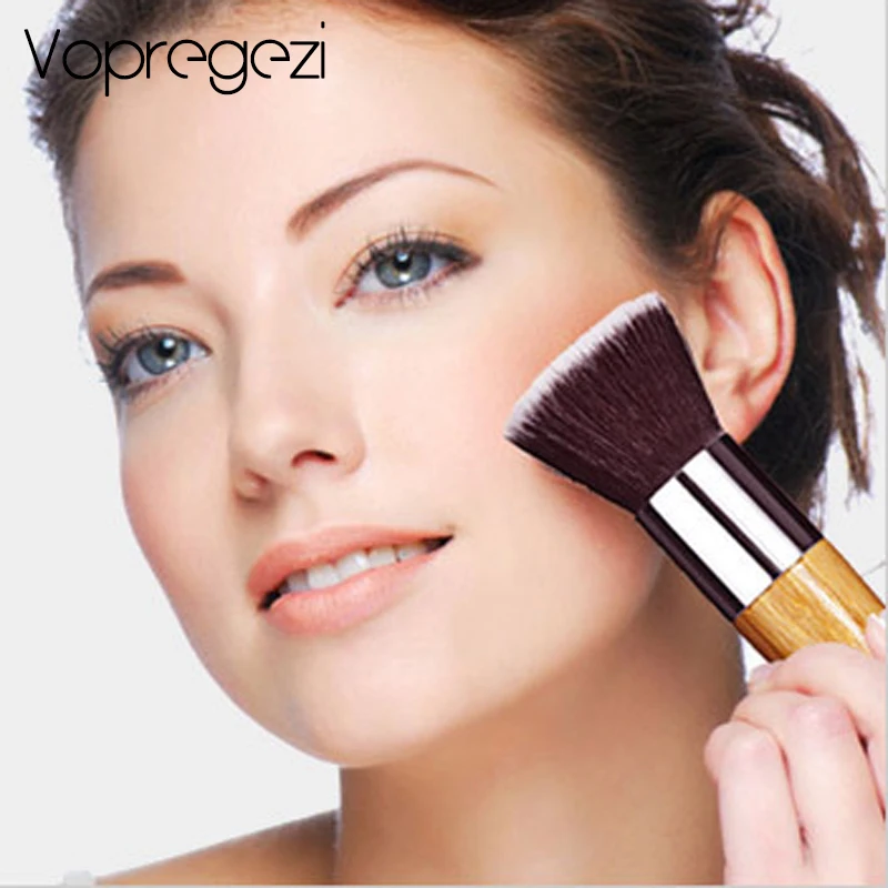 

Vopregezi Professional Makeup Brush Powder Concealer Blush Foundation Face Make up Brush Tools Wooden Brushes Beauty Cosmetics