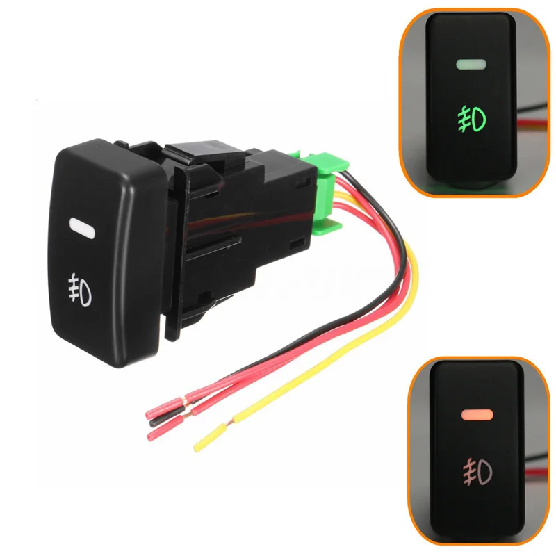 5 Terminals Led Auto 3wire Car Foglight Switch Fog Light Onoff Button For Honda Civic Accord