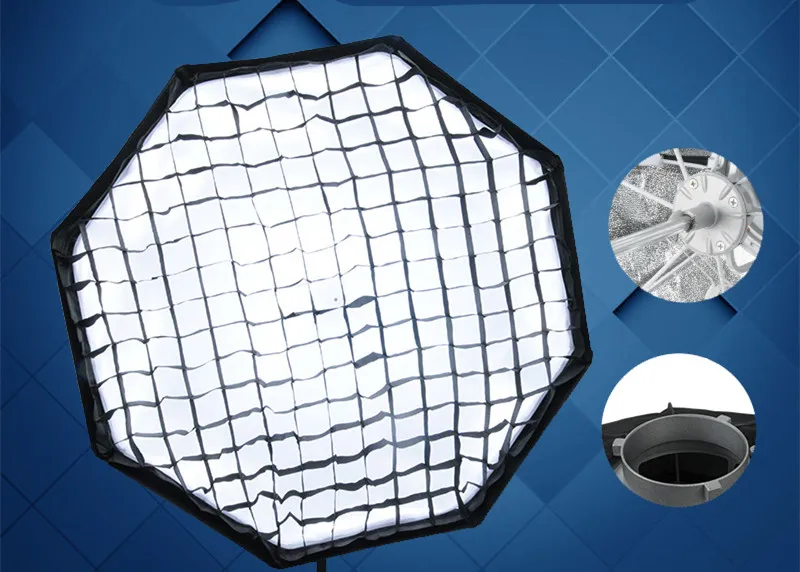 Caja De Luz Flexible Octagonal Baorongkou De 120 Cm Almacenamiento 