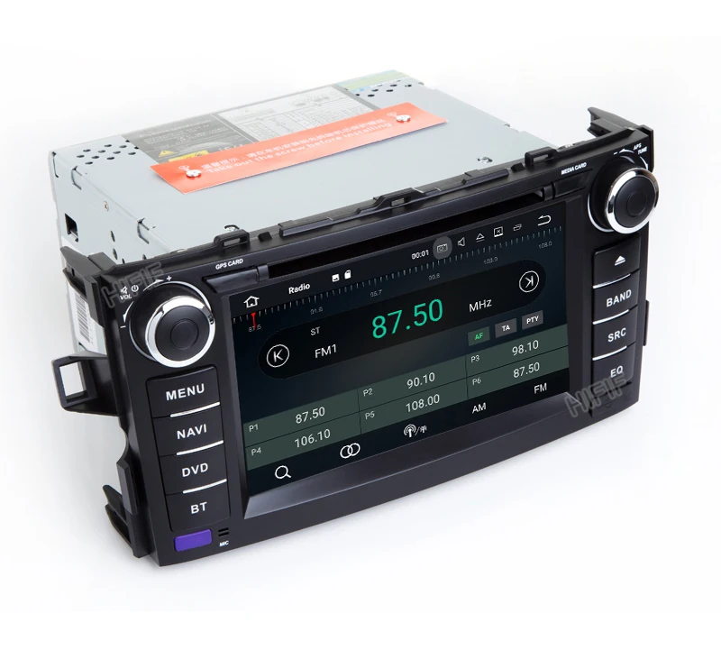 Perfect HIFIF 2 Din 1024*600 Quad Core Android 7.1.2 Car DVD GPS Navigation For Toyota Corolla 2007-2013 Car Head Unit +RDS/ 3G/4G/WIFI 6