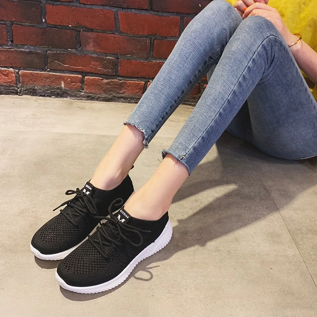 Уличная модная обувь для бега и фитнеса; женские кроссовки с круглым носком; дышащая спортивная обувь высокого качества; легкая обувь; JU9 1