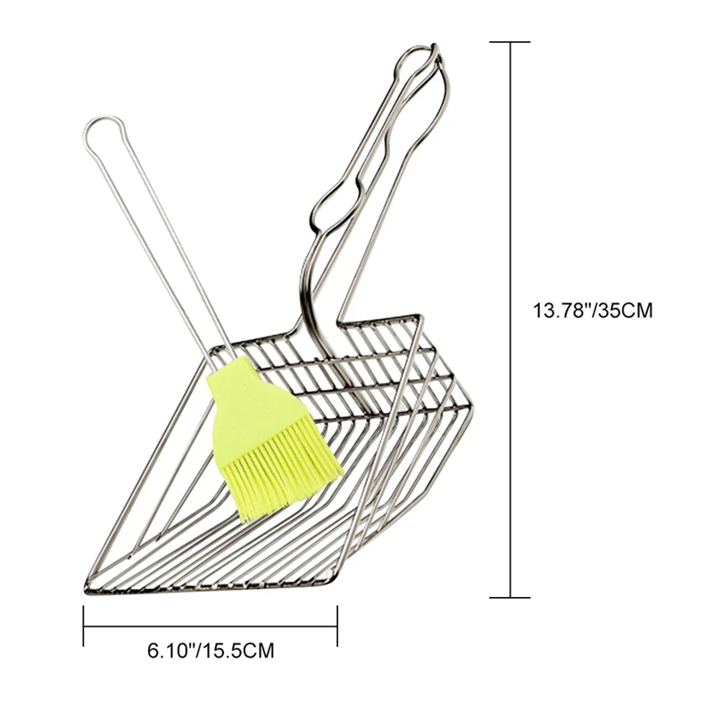Cat Litter Sand Shovel Pet Shit Useful Cat Pooper Scoopers Artifact Dogs Waste Stainless Steel Metal Shovel Cleaning Scoop Tool - Цвет: Random Color