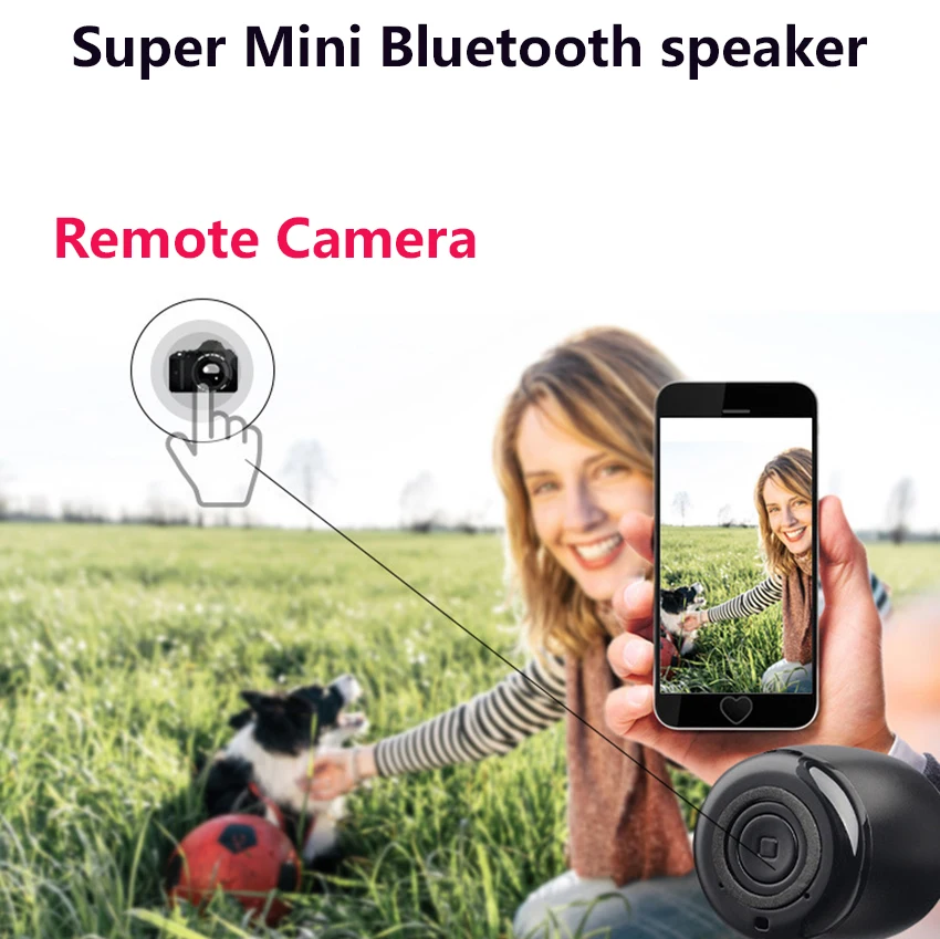 Funelego New Super MINI Portable Bluetooth Speaker Outdoor Sport Wireless Sound Metal H6 MIC Call Remote Camera Loudspeakers