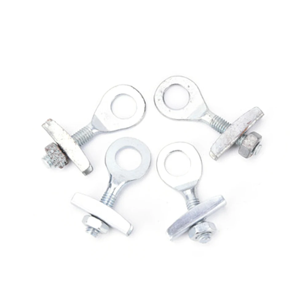 4 Pcs/lot Steel Bike Chain Tensioner Adjuster for BMX Fixed Gear Single Speed Track Bicycle Silver Color | Велосипедная цепь