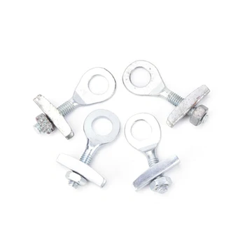 

4 Pcs/lot Steel Bike Chain Tensioner Adjuster for BMX Fixed Gear Single Speed Track Bicycle Silver Color