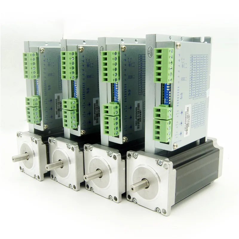 

4 Axis NEMA 23 Jingbo stepper motor J57HB115-03 286oz-in and Driver JB542M 4.0A DC20-50V 200Micro CNC Router Engraving Machine