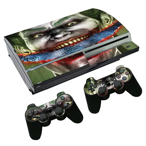 Наклейка с изображением Джокера и Бэтмена для PS3 Fat playstation 3 консоль и контроллеры для PS3 Fat Skins виниловая пленка - Цвет: 0282