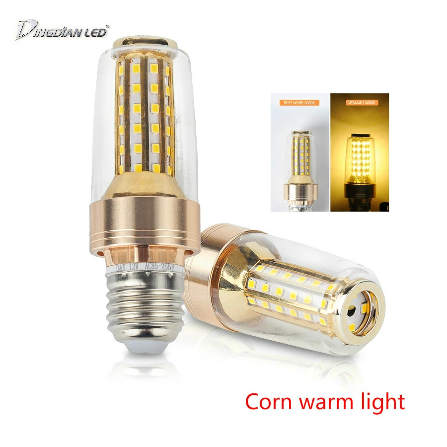 

E27 LED Lamp 85LEDs 85-265V Corn Bulb 12W LED Bulb Chandelier Candle LED Light For Home Decoration Ampoule