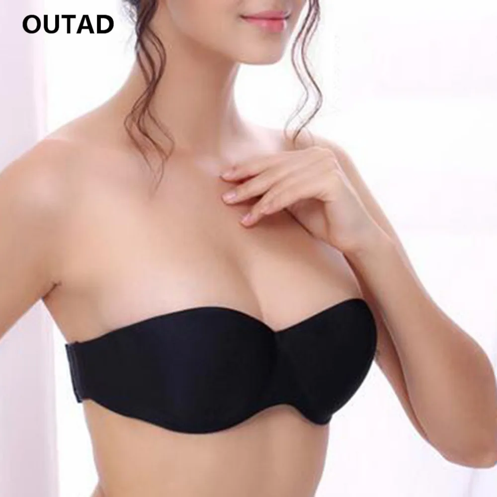 clear strapless bras