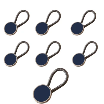 

6Pcs New Arrival Metal Blue Shirt Collar Extenders Shirt Neck Expanders Pants Extenders