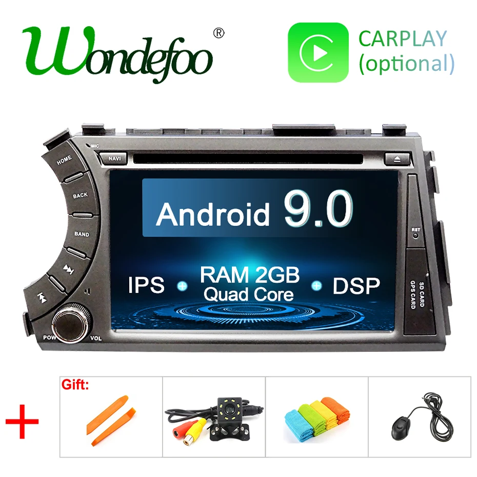 

DSP IPS Android 9.0 4G RAM 64G ROM Output CAR DVD PLAYER For Ssang yong Ssangyong Actyon Kyron GPS radio screen receiver PC