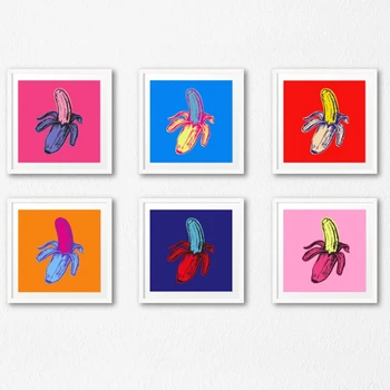 

Pop Art Style Bananas Illustration Posters and Prints Wall Picture Pop Wall Art Canvas Painting Kitchen Home Art Wall Decor