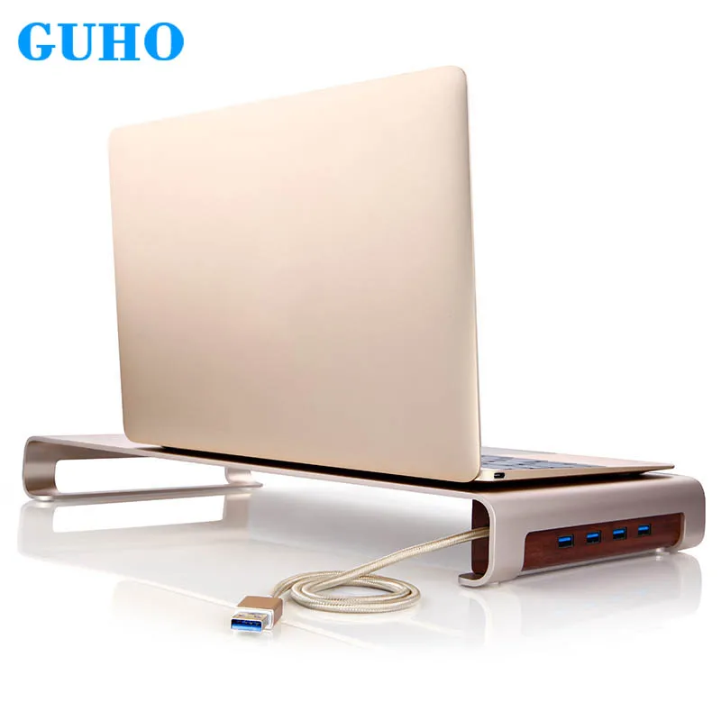 

Laptop Metal USB HUB 3.0 5Gbps Ultra-high Speed Transmission Aluminum Alloy Stand for Apple iMac Increased Desktop Base USB Hub