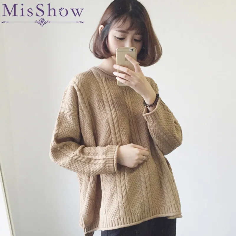 

New Fashion Korean Autumn Winter Knitted Sweaters Women O Neck Oversized Sweaters and Pullovers Loose Soft Warm Jumpers
