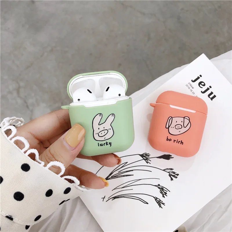 Чехол для Airpods чехол беспроводной зарядки Airpods2 милый мультяшный аниме