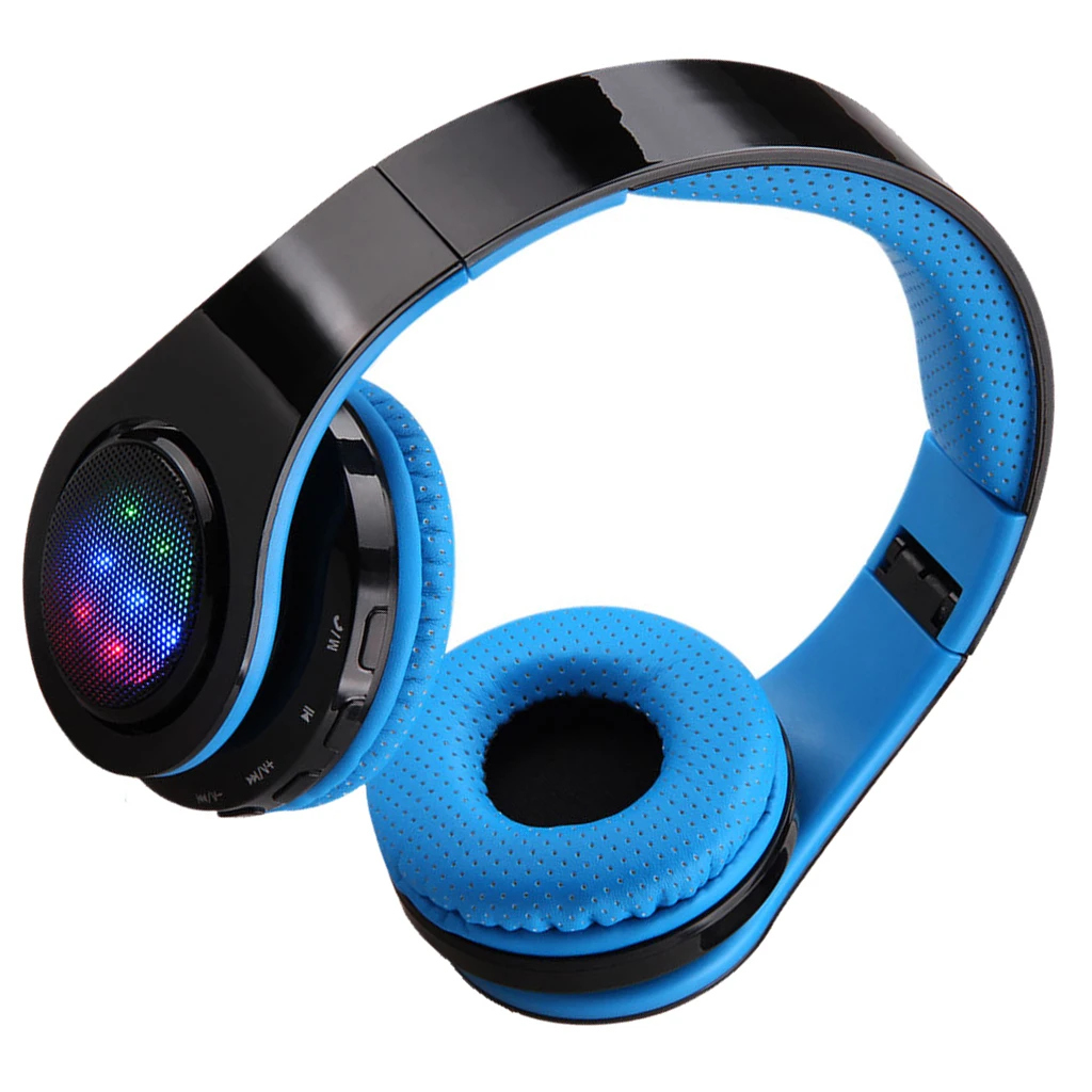 SCLS Folding Wireless LED Stereo Bluetooth Headset Headphone Earphone