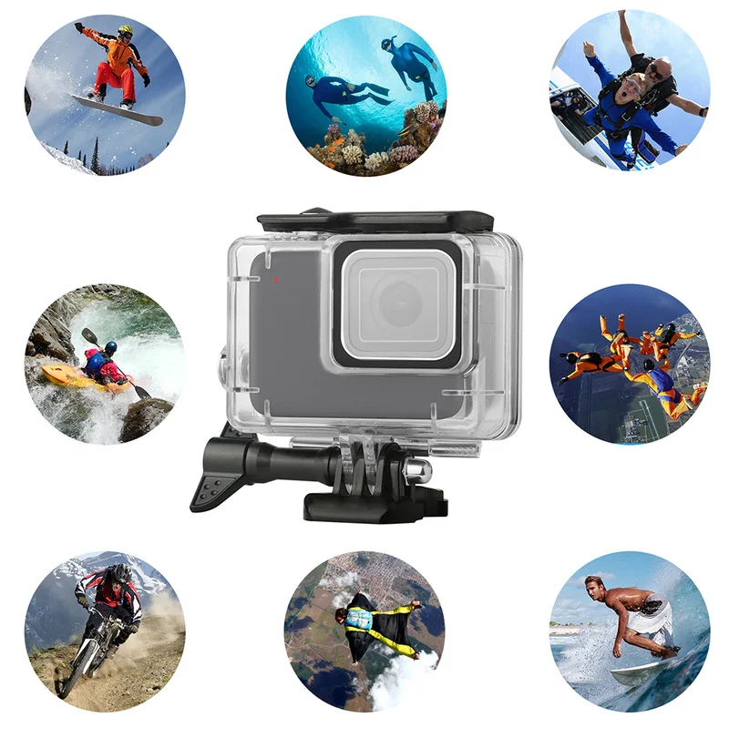 Для Gopro Hero 7 6 5 Аксессуары водостойкий защитный корпус защитный чехол для дайвинга 45 m для Gopro Hero 6 5 камера Vlog камера