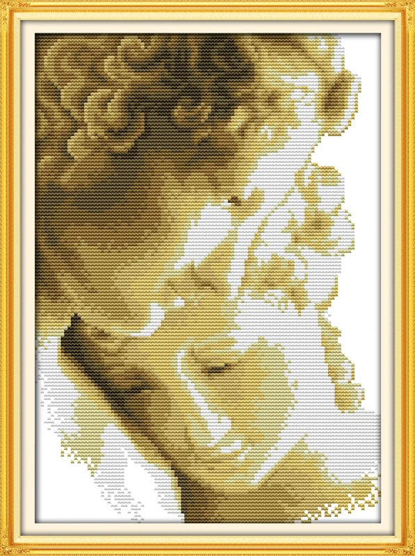 Lean close together counted printed on fabric DMC 14CT 11CT Cross Stitch kits,embroidery