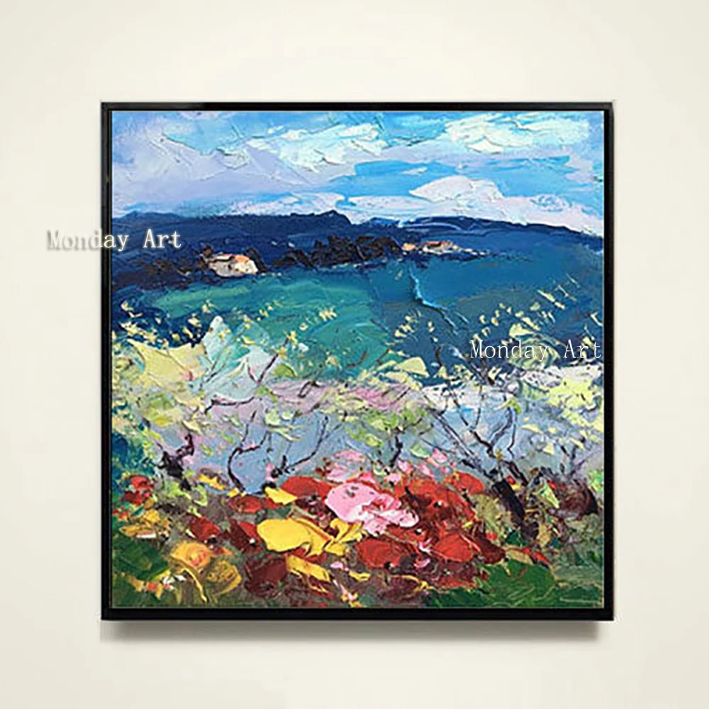 100-Hand-Painted-Abstract-Colorful-Scenery-Painting-On-Canvas-Wall-Art-Wall-Adornment-Picture-Painting-For (3)