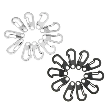 

20 Pieces Mini Alloy Key Buckle Snap Spring Clip Hook Carabiner Keychain Keyring 26mm for Backpacking Camping Hiking Cycling