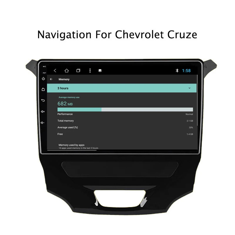 Perfect NAVITOPIA 9inch 2G RAM 32G ROM Android 8.1 Car DVD Multimedia GPS Navigation for Chevrolet Cruze 8