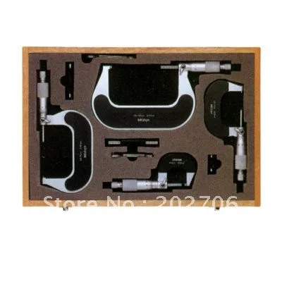 

0-4inch Outside Micrometers in sets inch micrometer 0-1" 1-2" 2-3" 3-4' thickness gauge measuring tools