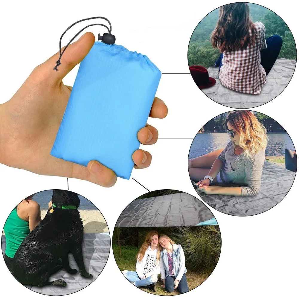 Portable Ultra thin Folding camping mat Pocket Blanket Camping