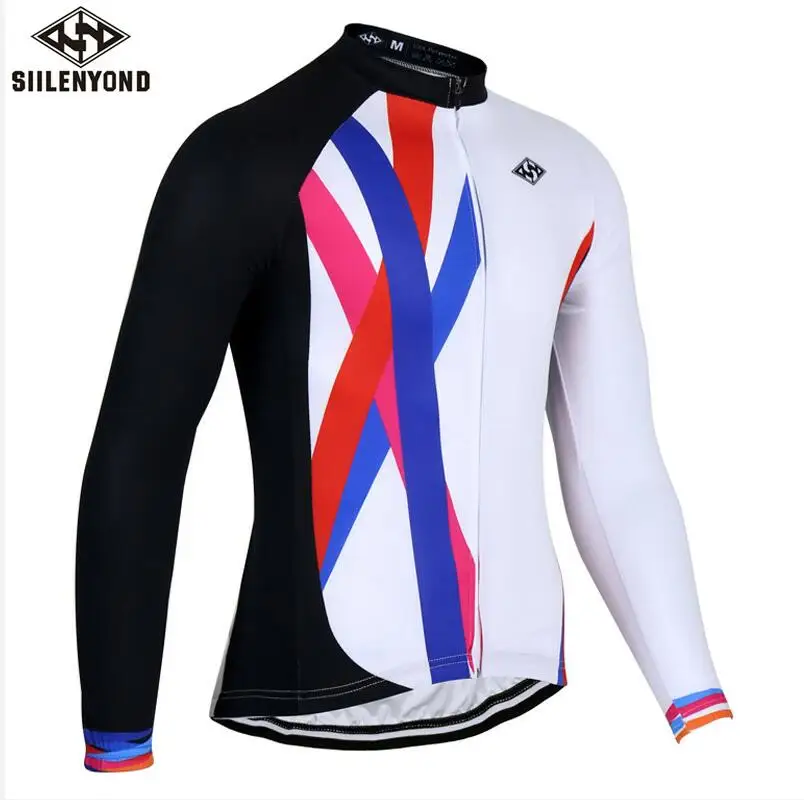CBJ-SY-S3201 SIILENYOND Мужская велосипедная Джерси с длинным рукавом, велосипедная одежда, Ropa Ciclismo, одежда для велоспорта, весенняя одежда для езды на велосипеде, Экипировка, рубашки - Цвет: CBJ-SY-S3201