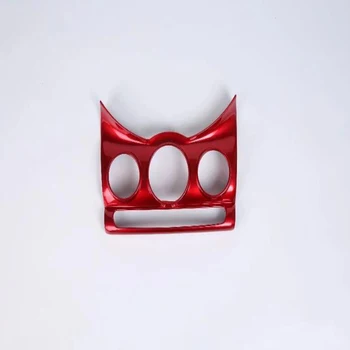 

Free Shipping! For Mini Cooper 2018 1 PC Red ABS Chrome Car Air Conditioner Switch Knob Panel Cover Trim Molding Car Styling