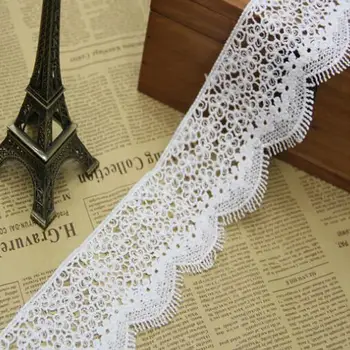 

15Yards/lot Fashion High Quality Black White Lace Trimming Lace Ribbon Guipure Tela Blanco Wedding Dress Lace Ruban Dentelle