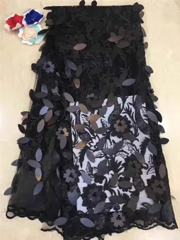 

Pretty design Sequins African Lace Fabrics Embroidered African French Tulle Lace Fabric 2019 Nigerian French Lace Fabric YG-669