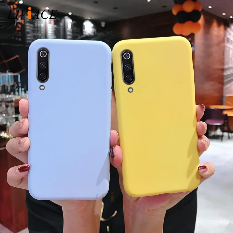 Funda para Xiaomi Mi Mix 3 Carcasa Silicona Xiaomi Mi Mix 3 Silicona Gel TPU Case Goma Colores del Caramelo Anti-Rasguño Resistente Ultra Suave Protectora Caso Amarillo