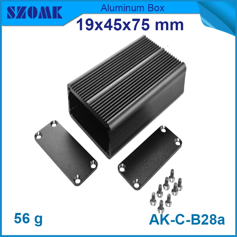

10 pcs best sell free shipping small diy aluminum junction box 19(H)x45(W)x75(L) mm humidity sensor box electronic metal cage