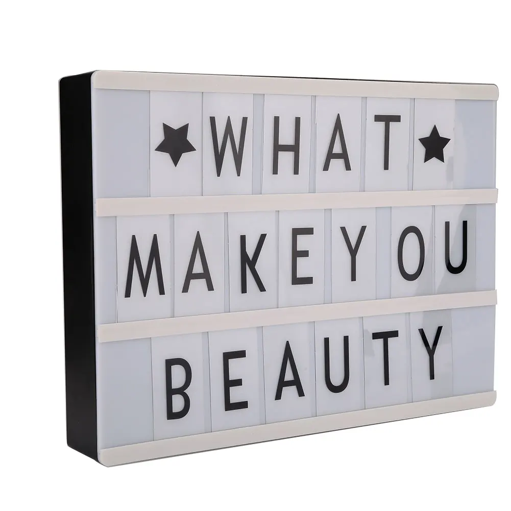 

A4 85 Replacement Letters and Symbols Light Up Cinema LED Letter Lamp Home Party